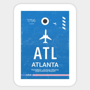 ATL ATLANTA AIRPORT Sticker